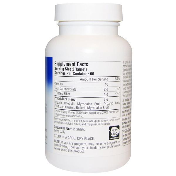 Planetary Herbals, Triphala Gold, здоровье желудочно-кишечного тракта, 1,000 мг, 120 таблеток PTF-10511 фото