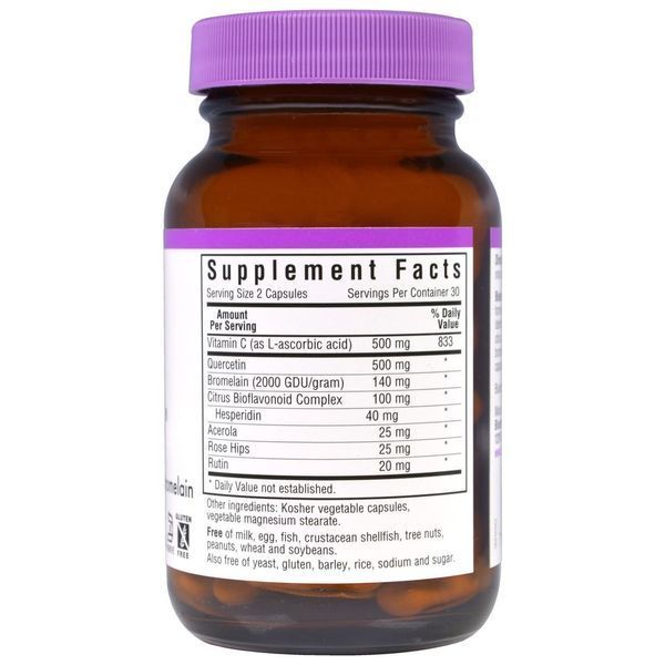 Bluebonnet Nutrition, Супер-кверцетин, 60 капсул в растительной оболочке BLB-00552 фото