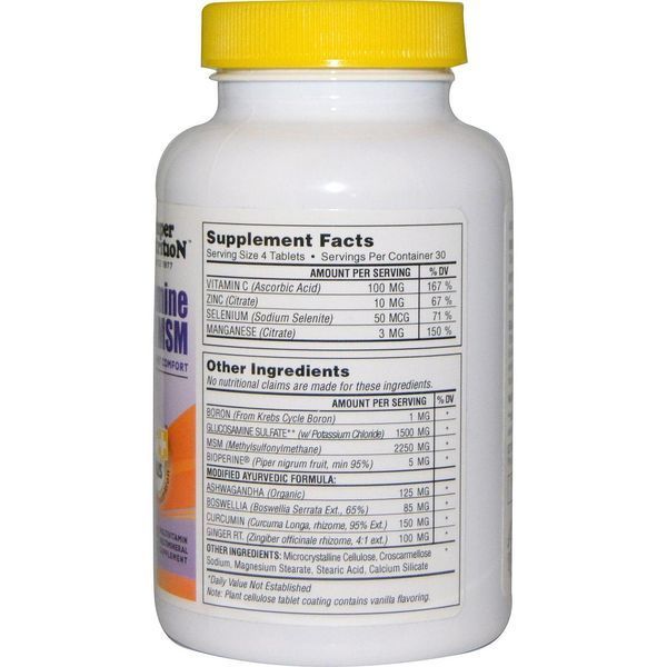Super Nutrition, Глюкозамин и метилсульфонилметан (МСМ), 120 таблеток SPN-00192 фото