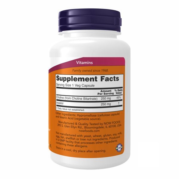 Choline & Inositol 250/250mg - 100 vcaps 2022-10-0004 фото