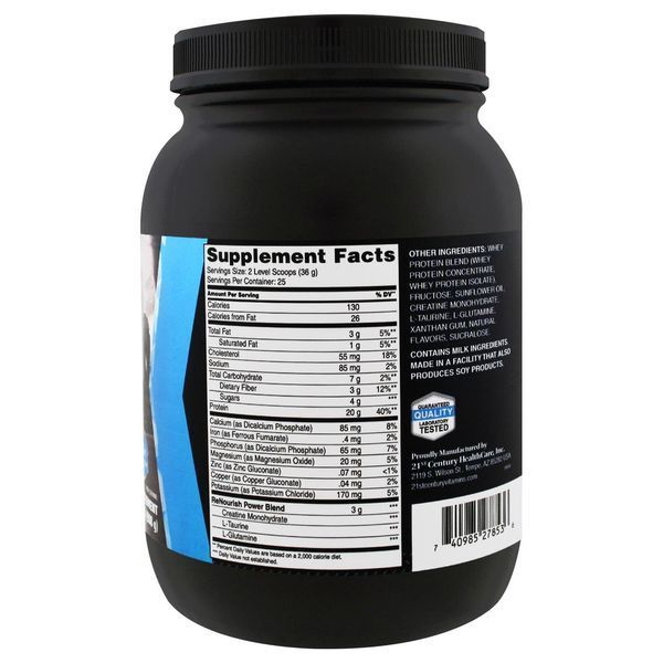 21st Century, Renourish, Sport, Whey Protein, Vanilla,32 oz (908 g) CEN-27853 фото