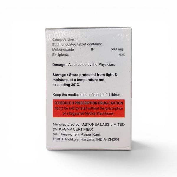 Мебендазол, Mebendazole, WormeeClear, 500mg 0835-40 фото