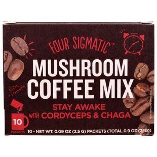 Four Sigmatic, Cordyceps Mushroom Coffee, 10 ct, 0.09 oz Each FSM-31072 фото