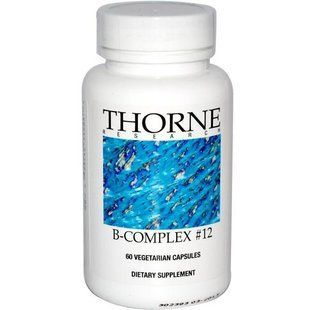 Thorne Research, Комплекс витаминов группы B №12, 60 капсул THR-11203 фото