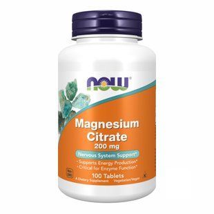 Magnesium Citrate 200mg - 100 tabs (Повреждена банка) 2023-10-7994 фото