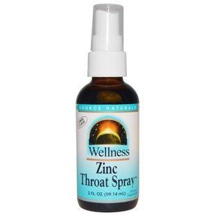 Source Naturals, Цинковый спрей для горла Велнесс, со вкусом лимона, 2 жидких унции (59,14 мл) SNS-02612 фото