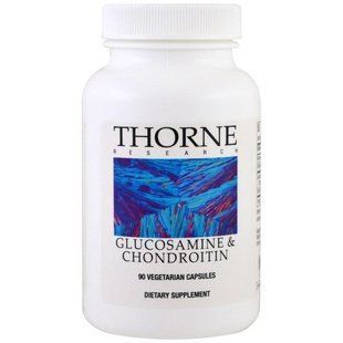 Thorne Research, Глюкозамин и хондроитин, 90 капсул на растительной основе THR-76702 фото