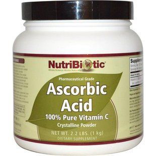 NutriBiotic, Аскорбиновая кислота, кристаллический порошок, 1 кг NBC-00202 фото