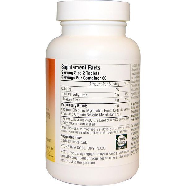Planetary Herbals, Ayurvedics, Triphala Gold, 1000 мг, 120 таблеток PTF-10633 фото