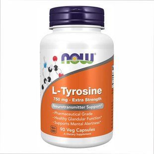 L-Tyrosine 750mg - 90 vcaps (Повреждена этикетка) 2023-10-6925 фото