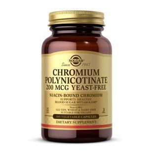 Chromium Polynicotinate 200mcg YeastFree - 100 vcaps 2023-10-4114 фото