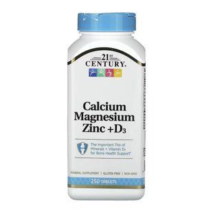 Calcium Magnesium Zinc +D3 - 250 tabs 2023-10-7044 фото