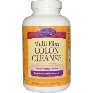 Natures Secret, Multi-Fiber Colon Cleanse (Многоволоконный препарат для очищения толстой кишки), 275 таблеток NTS-50085 фото
