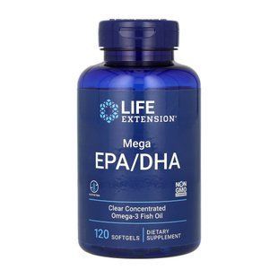 Mega EPA/DHA Omega-3 Fish Oil - 120 softgels 2022-10-1929 фото