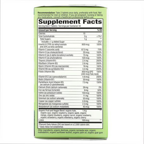 Alive Organic Garden Goodness Women - 60 tabs 2022-10-1043 фото