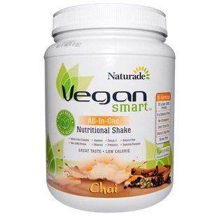 Vegan Smart, Умный веган, питательный коктейль все водном, чай, 22,8 унций (645 г) VNS-02804 фото