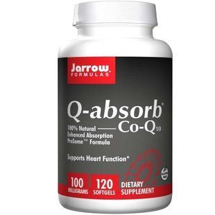 Jarrow Formulas, Q-absorb Co-Q10, 100 мг, 120 капсул JRW-06018 фото
