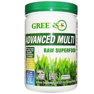 Greens Plus, Усовершенствованный суперпродукт, порошок из сырых овощей и зелени , 9.4 унций (276 г) GRP-10000 фото
