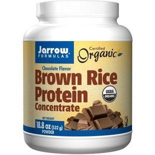 Jarrow Formulas, Белковый концентрат из органического коричневого риса, со вкусом шоколада, порошок, 18,8 унций (532 г) JRW-21807 фото
