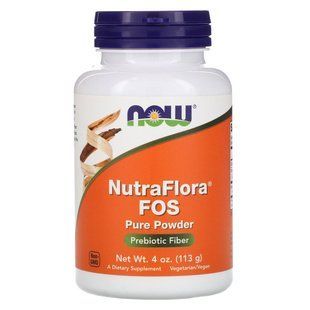 Now Foods, Nutra Flora FOS, 100% чистий порошок, 4 унції (113 г) NOW-02942 фото