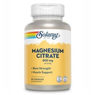 Magnesium Citrate 400mg - 90 vcaps (Повреждена банка) 2023-10-7825 фото