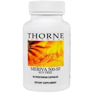 Thorne Research, Мерива 500 - СФ, без сои, 60 вегетарианских капсул THR-00485 фото
