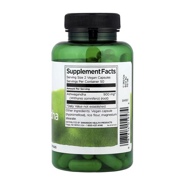 Ashwagandha 450mg - 100caps (Повреждена банка) 2024-11-0102 фото