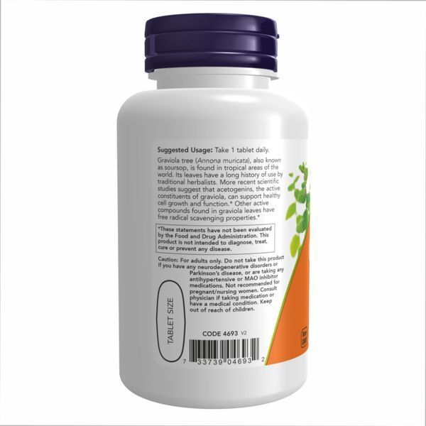 Graviola 1000 mg - 90 tabs 2022-10-2066 фото