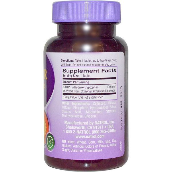 Natrol, 5-HTP TR, Time Release, 100 мг, 45 таблеток NTL-05228 фото