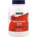 Витамин В5 пантотеновая кислота Now Foods Pantothenic Acid (Vitamin B-5) 500 мг, 250 капсул NOW-00488 фото 1