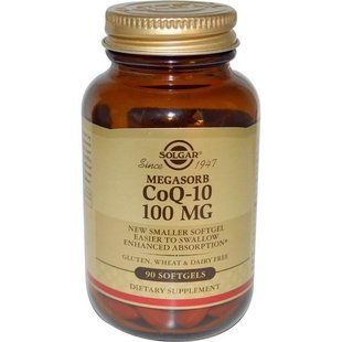 Solgar, Megasorb CoQ-10, 100mg, 90 Softgels SOL-00914 фото