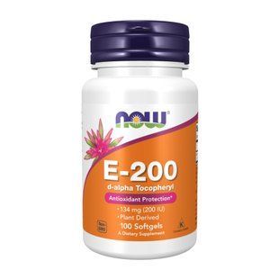 Vitamin E-200 D-Alpha Tocopheryl - 100 softgels 2023-10-3091 фото