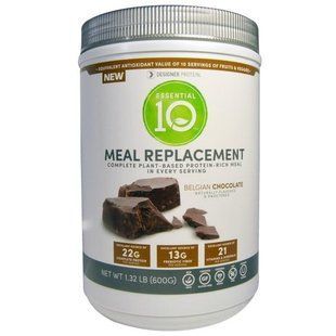 Designer Protein, Эфир 10, заменитель еды, богатая белком еда, бельгийский шоколад, 1,32 фунта (600 г) DEP-01031 фото