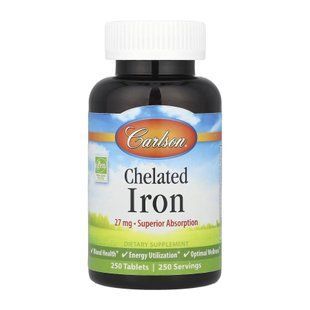 Chelated Iron - 250 tabs 2023-10-4570 фото