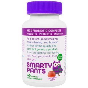 SmartyPants, Complete, Детский Пробиотик, Клубничный Крем, 60 Жевательных Сладостей SMA-02005 фото