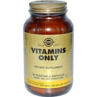 Мультивитамины Solgar Vitamins Only 90 растительных капсул SOL-02812 фото