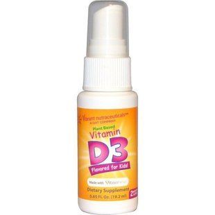 Vibrant Nutraceuticals, Витамин D3, из растительного сырья, с ароматом для детей!, 19,2 мл (0,65 жидких унций) VBN-00460 фото