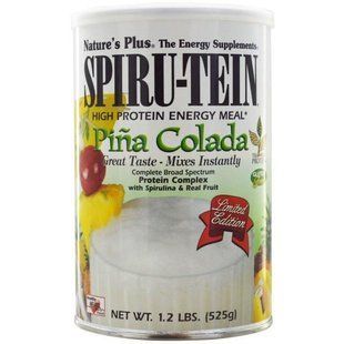 Natures Plus, Сыворотка Spiru-Tein, питание с высоким содержанием белка, со вкусом пина колады, 476 г NAP-45916 фото