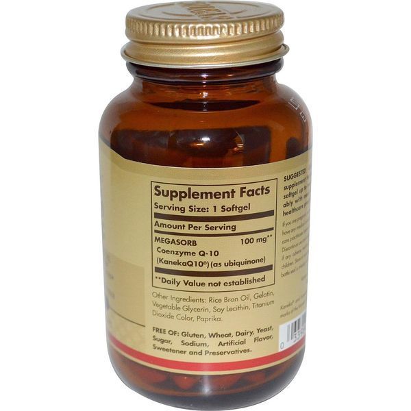 Solgar, Megasorb CoQ-10, 100mg, 90 Softgels SOL-00914 фото