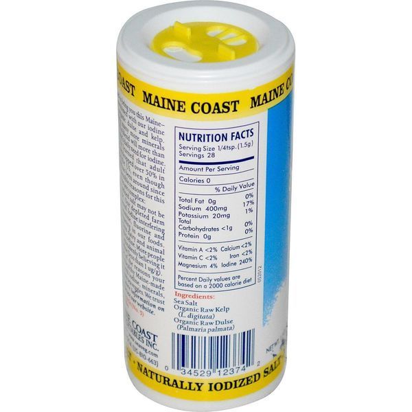 Maine Coast Sea Vegetables, Морские приправы, морская соль с морскими овощами, 1,5 унции (43 гр) MCV-12374 фото