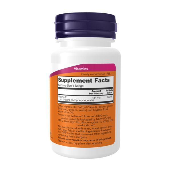 Vitamin E-200 D-Alpha Tocopheryl - 100 softgels 2023-10-3091 фото