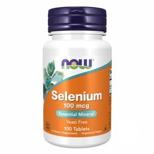 Selenium 100 mcg - 100 tabs (Пошкоджена банка) 2023-10-6315 фото