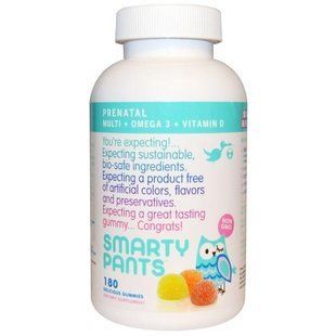 SmartyPants, Пренатальный мульти+ Омега-3 + витамин D, 180 гамми SMA-00430 фото