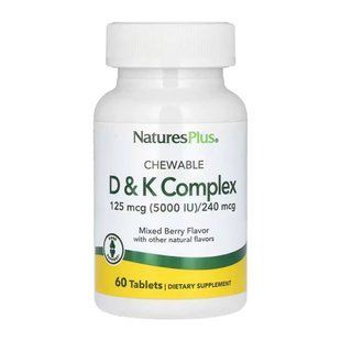 VIT D & K Complex 125mcg 5000 IU/ 240 mcg - 60 tabs 2023-10-3238 фото