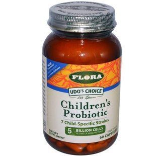 Flora, Udos Choice, дитячий пробіотик, 60 капсул вегетаріанських FLO-61964 фото