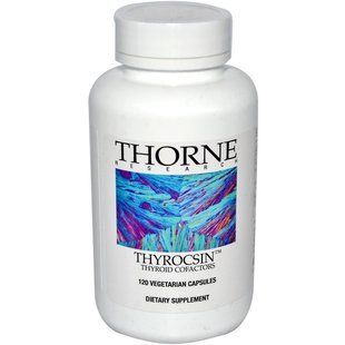 Thorne Research, Thyrocsin, Кофакторы щитовидної залози, 120 капсул у рослинній оболонці THR-78401 фото