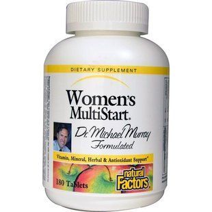 Natural Factors, Womens MultiStart, 180 талеток NFS-01581 фото