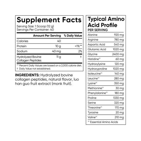 Collagen Peptides - 480g Vanilla Bean 2023-10-4393 фото