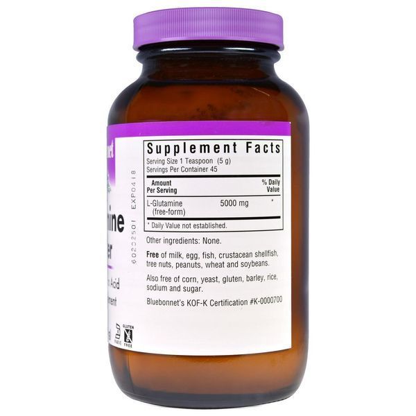 Bluebonnet Nutrition, Порошок L-глютамін, 8 унцій (228 м) BLB-00049 фото