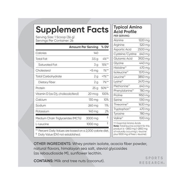 Whey Protein Isolate - 940g Creamy Vanilla 2024-11-0166 фото